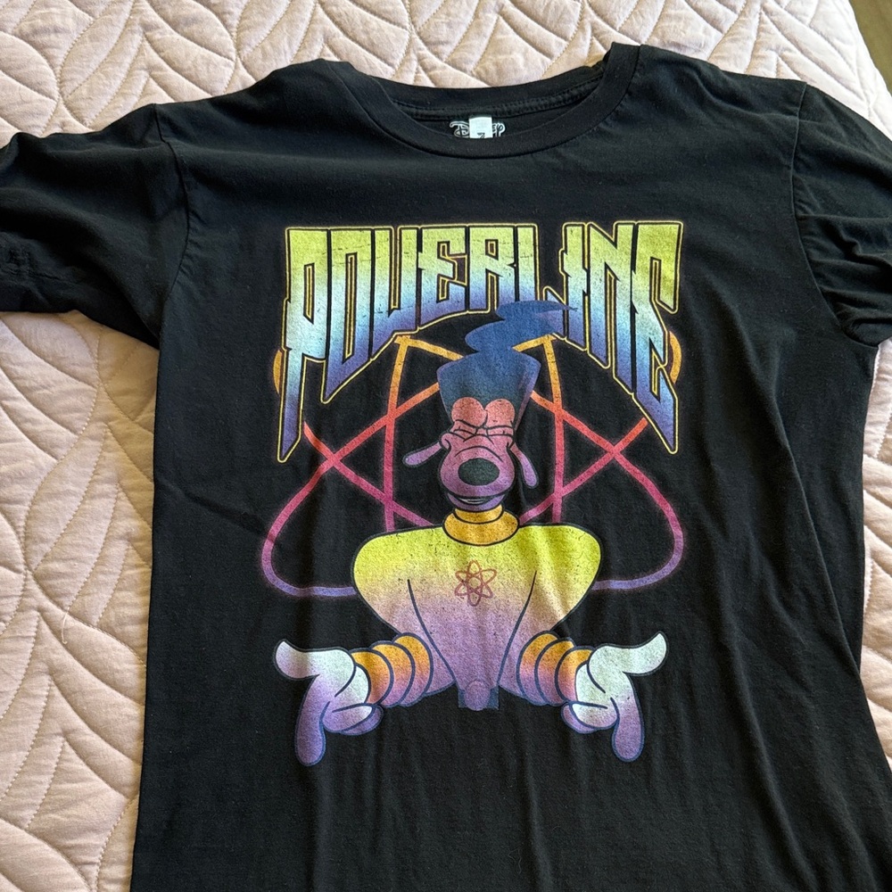 Disney Black Powerline Graphic Tee